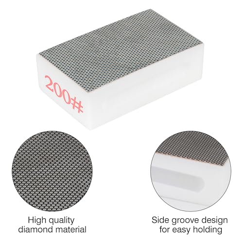 Image of 2Pcs Diamond Sponge Cleaning Brick, Cleaning Sponge, Lightweight and Flexible, Suitable for Cleaning Kitchen Utensils, Plates, Stove, Barbecue Grills (200 Grit)