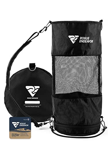 Collapsible-Mesh-Free-Dive-Snorkel-Bag-Designed-for-Long-Fins-Collapsible-with-Attachments-for-Dock-Boats-and-Trees