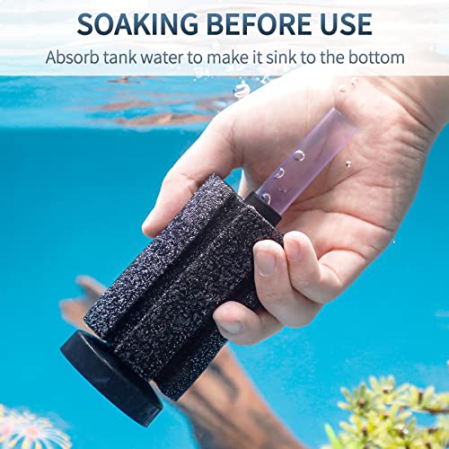 Image of Pawfly Aquarium Bio Sponge Filter Small Fish Foam Filter with Airline Tubing Suction Cups Check Valve Connectors and Control Valve for Fish Tanks up to 20 Gallons