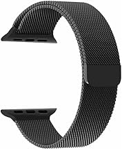 ModishOmbre Adjustable Magnetic Metal Loop Chain Band Bracelet Watch Strap Compatible with iWatch Ultra Fire-Boltt,Galaxy Watch Active,W23,T55 and for all smart watches with Lug