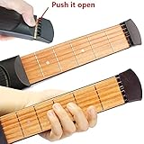 Greenten Pocket Guitar Practice Strings Tool Gadget 6 Fret Portable Finger Guitars...
