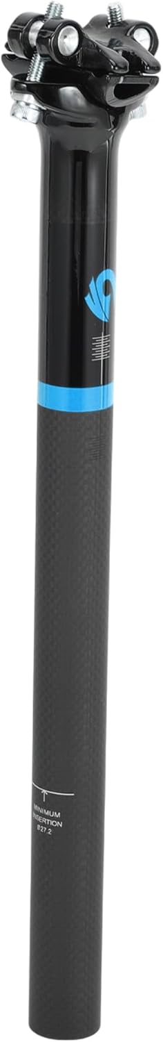 Bike Seat Posts Height Angle Adjustment Bike Saddle Post Seat Tube Matte Black Gloss Black Blue 1 Pc 27.2x350mm Carbon Fiber