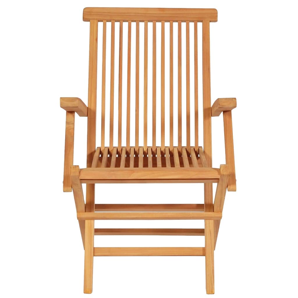 Set di mobili da esterno in teak massiccio 5 pezzi