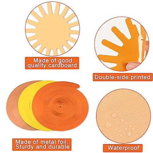 60Pcs Boho Sun Banners First Trip Around The Sun Birthday Decorations Muted Garland Kit Sunshine Hanging Swirl for Indoor Outdoor 1st Birthday Baby Shower Favor Party Supplies Decor