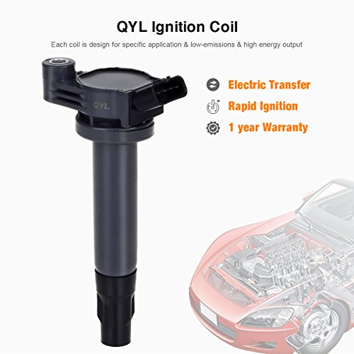 Qyl Pack Of 6Pcs Ignition Coils Compatible With Camry Highlander Solara Es330 Rx330 Rx400H #Uf430 9091902246 610-58657 #TOP1