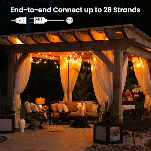 image for Brightown Outdoor String Lights, 50FT 25 G40 Bulbs Shatterproof Patio 
