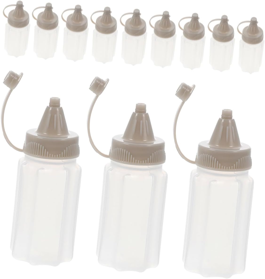 12pcs Mini Squeeze Bottles for Sauce Lunch Box Containers Cap Plastic Sauce Dispenser for Ketchup Mustard Mustard Salad Dressing Condiment Squeeze Bottles