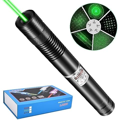 FUIIKEEM Rechargeable Green Beam Flashlight Long Distance Range for TV/LED/LCD Screens Presentation Office/Outdoors/Astronomic/Construction Cover