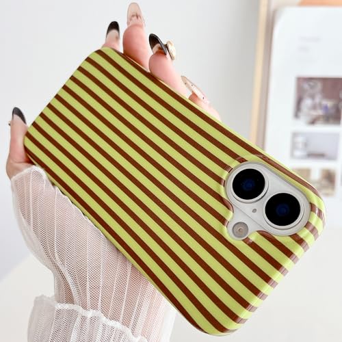 Coque motif à rayures rétro pour iPhone 17 antichoc fine - 3