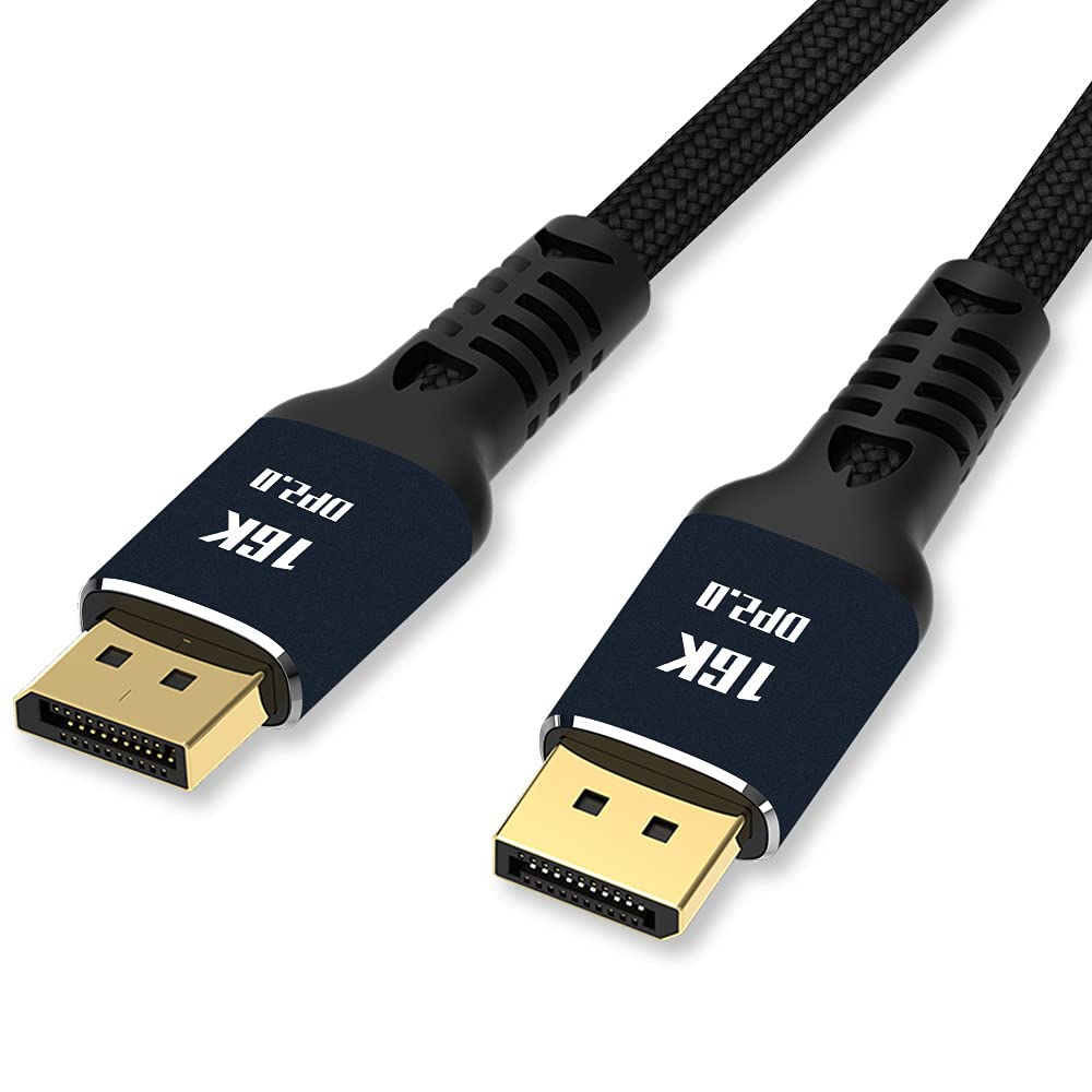 Câble DisplayPort 2.0 DP vers DP 16 K 60 Hz Ultra HD UHD DP 1.4 8 K 120 Hz pour PC, ordinateur portable, TV, 3 m