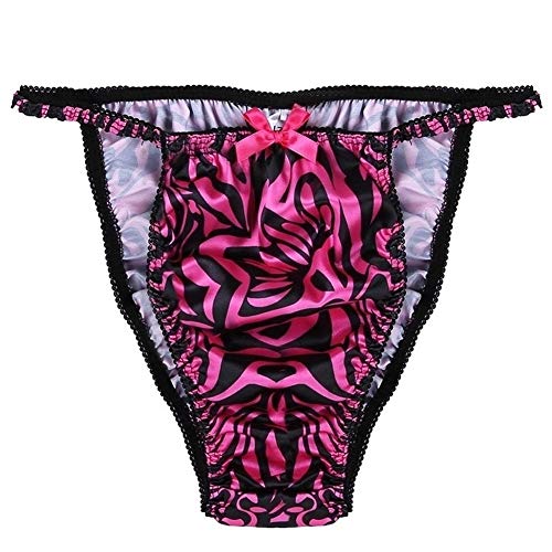 Yijian sous-vêtements for Hommes Sissy Lingerie Men sous-VÊTEMENTS Floral Imprimer Dentelle Low Rise High Cut Bikini Bulls Slips Culotte (Color : Multi-Colored, Size : XL) Cover
