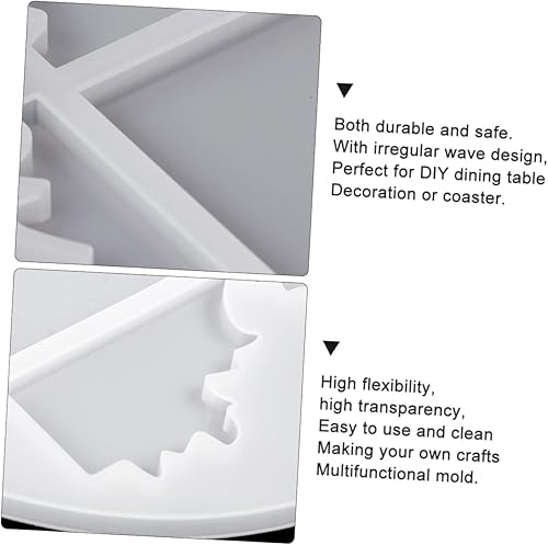 Miniatura 9 de SEWACC 2 piezas de molde de mesa posavasos de silicona para automóvil, posavasos de silicona de resina, molde de resina, molde de taza de automóvil,