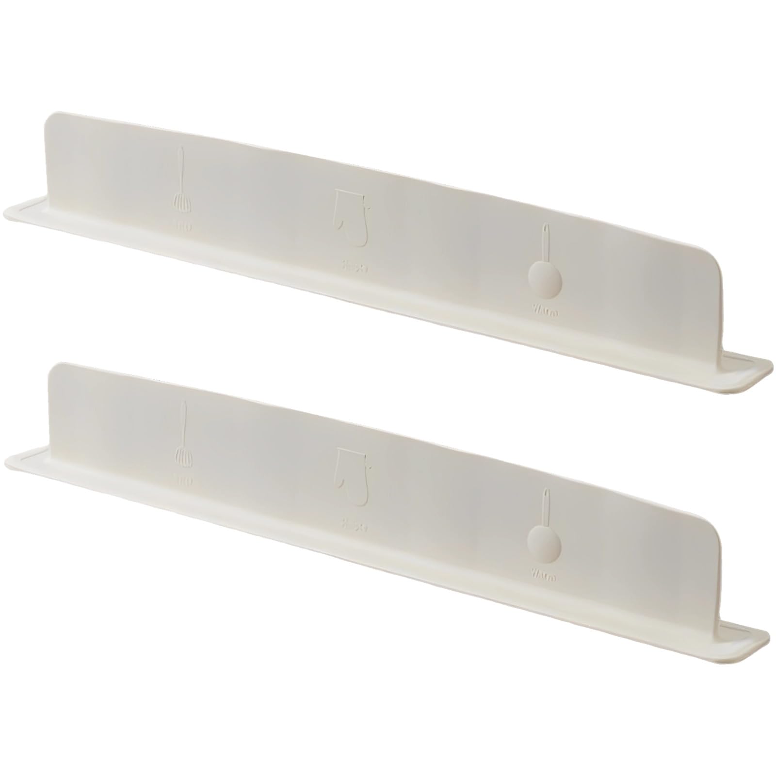 Packool 2 Pcs Silicone Splash Guard for Kitchen Sink, Sink Divider for Washing, 19.3 in / 49 cm Beige Faucet Sink Water Guard with Suction Cup, Kitchen Sink Splash Guard for Countertop