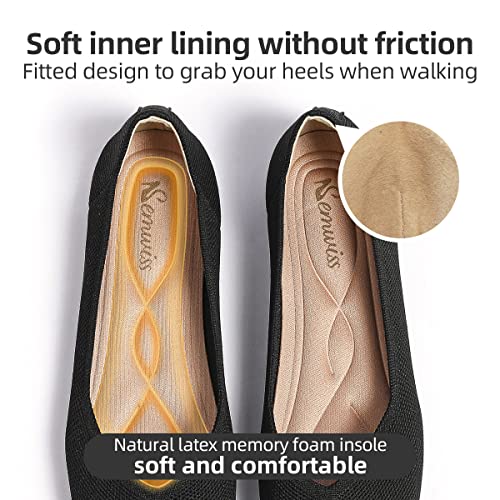 Semwiss Round Toe Flats for Women Dressy Comfortable, Knit Ballet Flat Shoes Casual Shoes Walking Flats Office Shoes.2