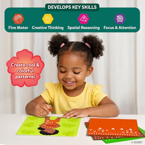 Image of Skillmatics Fun with Foam - Disney Moana, Art & Craft Kit, Gift for Kids | 3D Foam Stickers, Mess-Free Fun for Girls & Boys, Fans of Moana, Maui, Simea DIY Felt Craft Kits for Ages 3, 4, 5, 6, 7