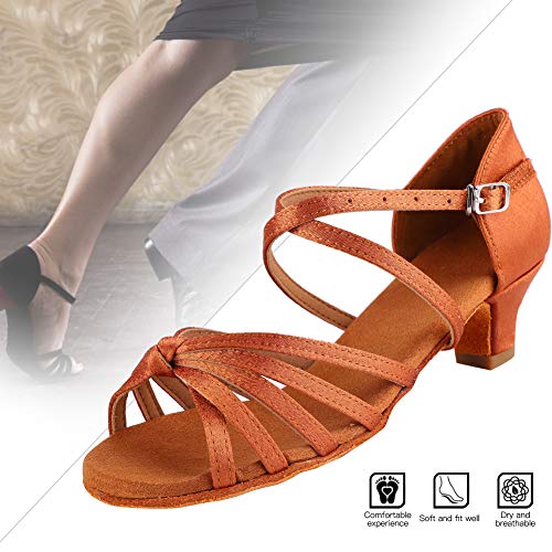 Girls Latin Dance Shoe Low Heel Practice Dance Shoes Latin Ballroom Dance Shoes Tango Pratice Proformence Ballroom Dancing Shoes4