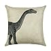 WEIANG Housses de Coussin avec Animaux Marins Requin Baleine Tortue Octopus Coque Dinosaure Peinture Coton épais en Lin Double Face 18 x 18/45 x 45 cm Couvre-Lit Taies d'oreiller
