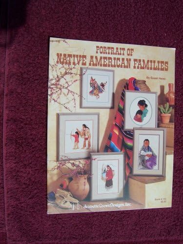 Portrait of Native American Families counted cross stitch chart