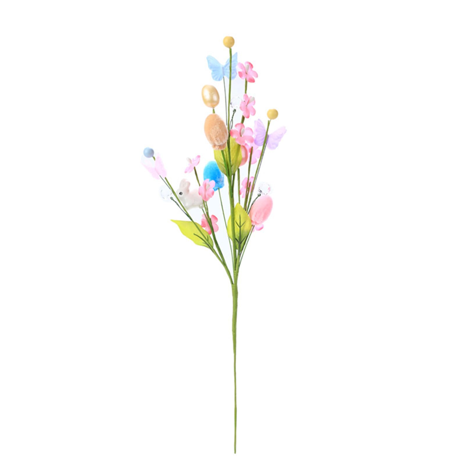 TFAOYS Realistic Rooster Eggs Branch for Creative Party Decoration Decorative Easter Bouquet Festival Living Room Ornament Easter Enthusiasts