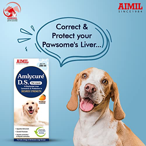 Image of AIMIL Amlycure D.S Pet Liquid | Herbal Tonic For Dogs & Cats | | 200ml