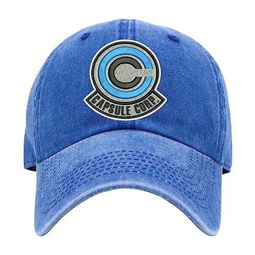 Image of ALLNTRENDS Capsule Corp Washed Pigment Dyed Baseball Cap