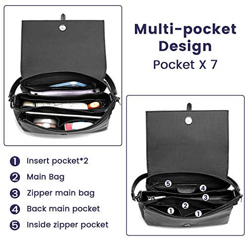 Women Genuine Leather Shoulder Bags Classic Crossbody Purses for Lady Handbag3