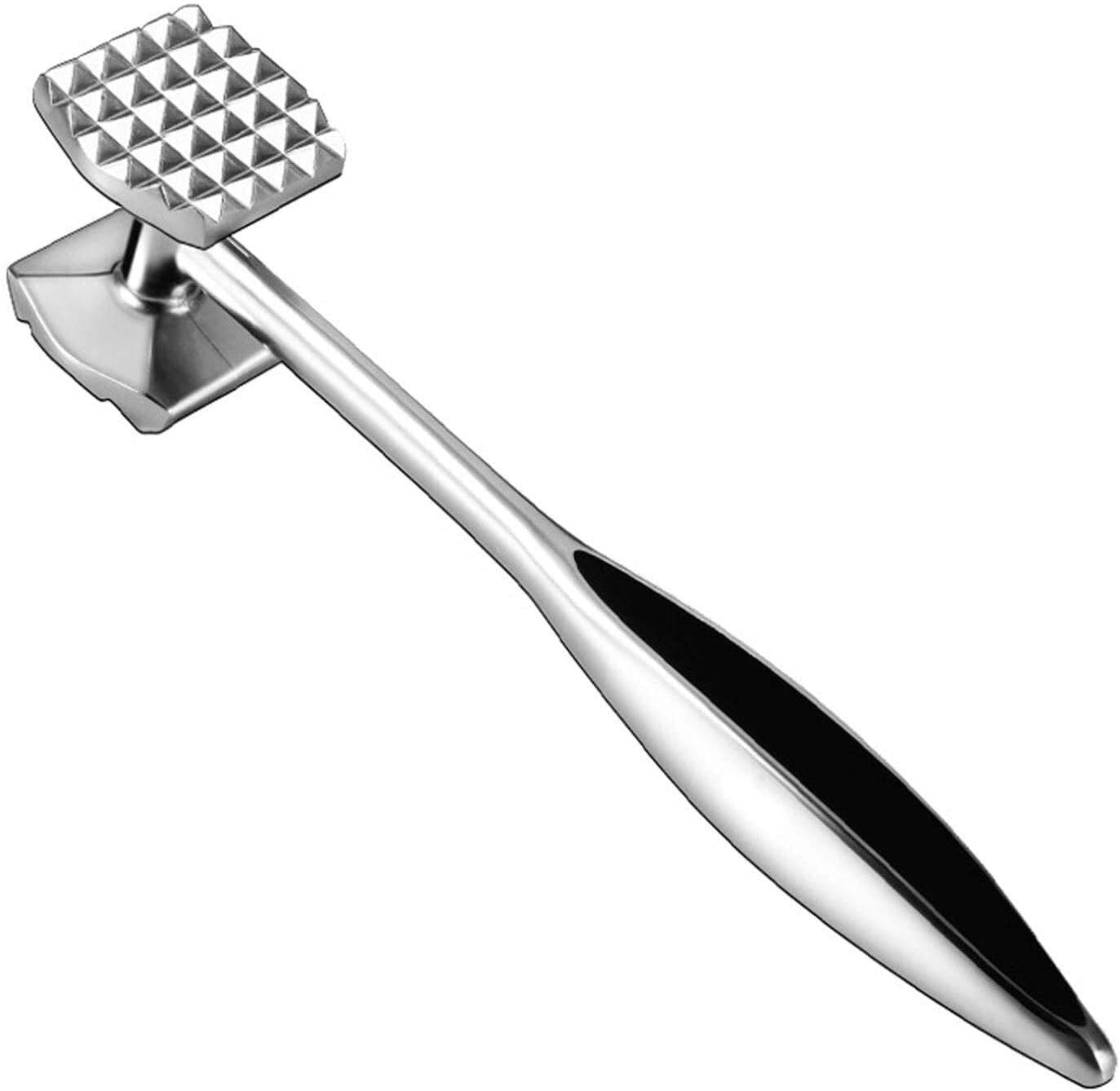 RIVAAN Meat Tenderizer Hammer Mallet Tool Pounder for Tenderizing Steak Beef and Poultry. with Rubber Comfort Grip Handle Pack - 1