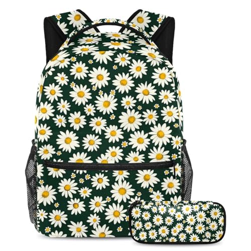 Ensemble de cartables enfants et adolescents avec sac à dos marguerites