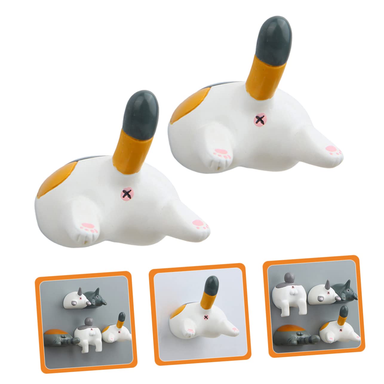 ULTECHNOVO 8pezzi Calamite Frigorifero Design Divertente Di Gatto Decorazioni Adorabili Per Cucina e Ufficio Magneti Per Foto e Promemoria Per Amici e Famiglia
