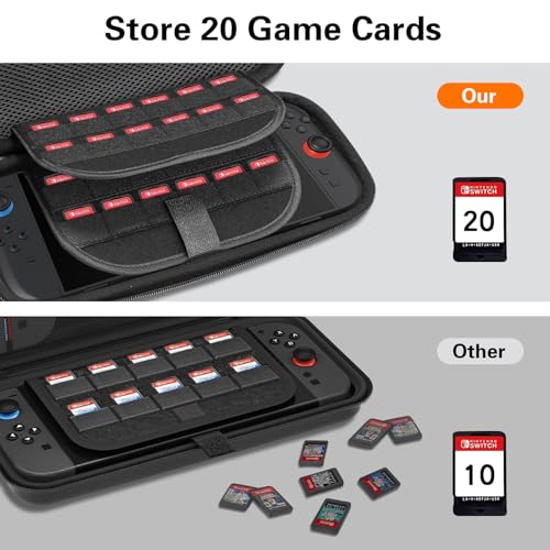 Sacoche Nintendo Switch 2 marbre housse de transport rigide de grande capacité - 6