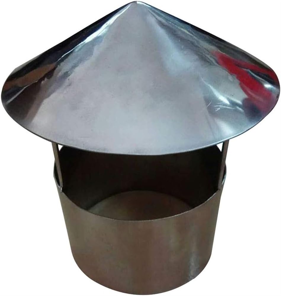 Copertura antipioggia in acciaio inox per canna fumaria tetto tubo di scarico stufa riscaldamento