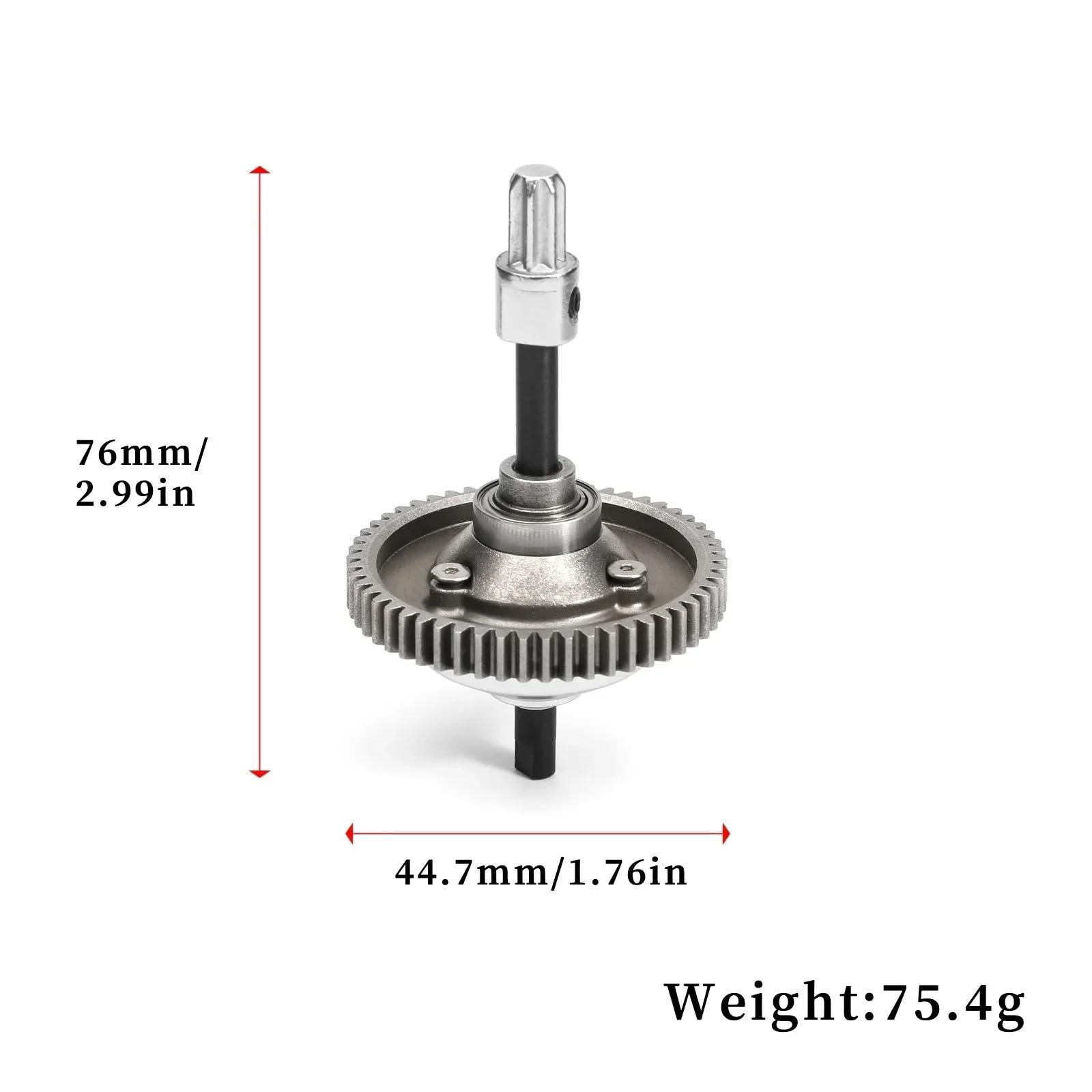 Metall 6780 Kompletter Mittendifferentialsatz 15+17+19T Ritzel for Tr-axxas Slash 4x4 Stampede Rustler Hoss 4x4 Upgrade-Teile