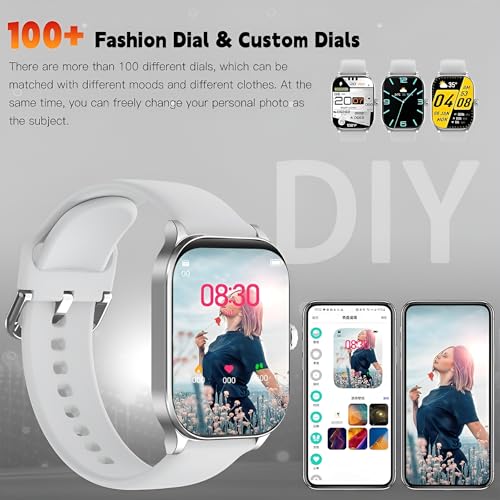 Image of PunnkFunnk NeoLux 1.96 inch HD Display Smartwatch for Men & Women 2025 with 110+ Sports Modes, Heart Rate, Sleep Monitor, IP68 Waterproof, Answer /Make Calls for Android & iOS(Grey)