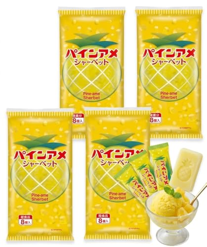 パインアメ シャーベット 65ml×8本入×4袋 チューブタイプ（Amazon）