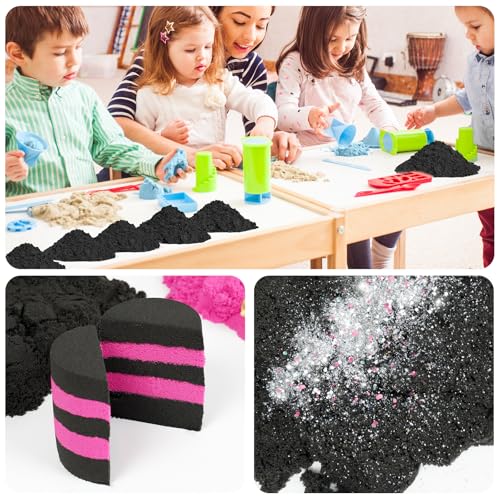 Image of NiToy Play Sand, FlexiSand (1 kg, Black)