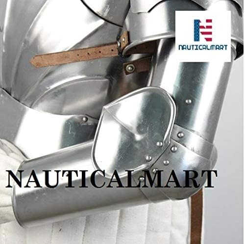 Miniatura 6 de Conjunto completo de placa de pecho de armadura corporal de caballero medieval con brazos completos