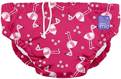 Bambino Mio, Reusable Swim Diaper , Pink Flamingo , Large (1-2 Years)