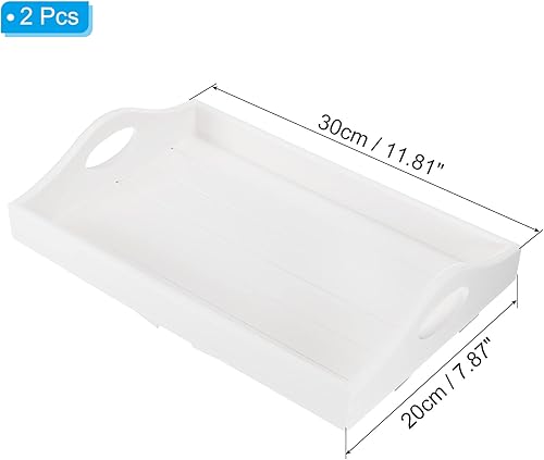 Miniatura 2 de PATIKIL Bandeja para reposabrazos de sofá, paquete de 2 bandejas de brazo para sofá con abrazadera en la mesa, mesa portátil para sofá, mesa de