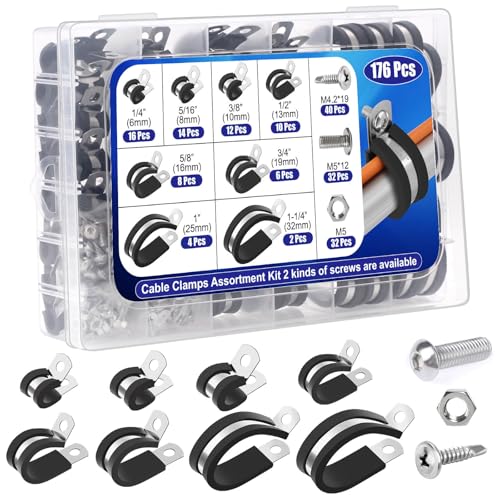 Jupwalz 176-teiliges Kabelklemmen-Set JW0003