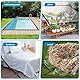 Plane Transparent mit öSen Abdeckplane Wasserdicht Durchsichtige Tarp 1x1m für Außenbereich Pflanzen Gewächshaus Garten MöBel Pet Hutch Dach