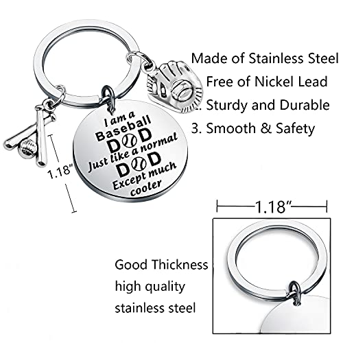 BNQL - Portachiavi da baseball per papà, con