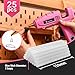 Hot Glue Gun Full Size: DEKOPRO 60/100Watt Dual Temp Hot Glue Gun Kit with 25 Glue Sticks, Organize Storage Case, Heavy Duty Heat Glue Gun Tool Set for Home Repair, Art & Crafts, DIY Pink