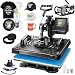 AKEYDIY Professional 5 in 1 Heat Press Machine for t Shirts Digital Heat Press Combo 12" x 15" 360-degree Swing Aweay Shirt Press Machine Sublimation Heat Press for T Shirts Mug Hat Plate