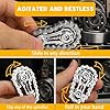 LAJUP Giocattoli Di Metallo Fidget, Catena Di Bicicletta Fidget Toy Con 2 Ingranaggi, Anxiety Relief Dito Giocattoli Gadget Per Adulti #2