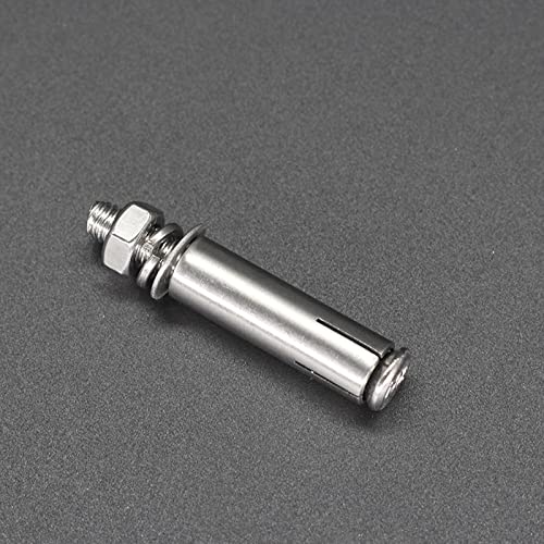8 Pcs M6 X 50Mm 304 Stainless Steel Hex Expansion Bolt, Incontesta Eyebolt Fastener Wall Concrete Brick Expansion Screw Closed Hook Anchor Bolt #TOP3