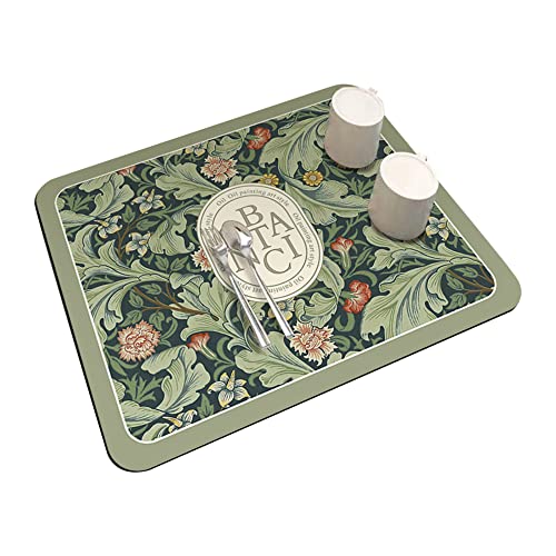 Dsstyles Home Floral Placemats,Modern Place Mats For Dining Table Decor,Mats Washable Kitchen Table Mats,Vintage Stain Resistant Easy To Clean #TOP8