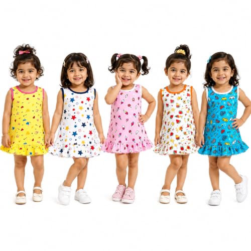 Image of Tinchuk Baby Girl's A-Line Mini Dress(Pack of 6)
