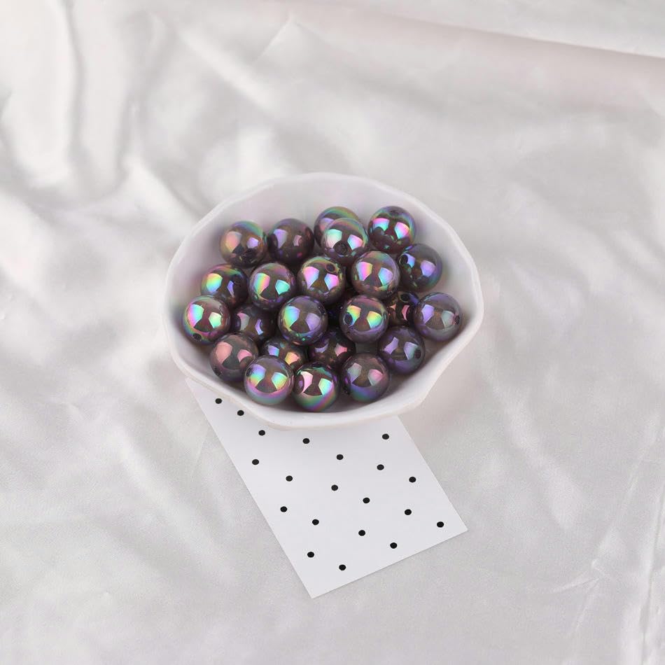 Cuentas acrílicas que cambian de color de 16 mm con 20 piezas para diseño de joyas hechas a mano