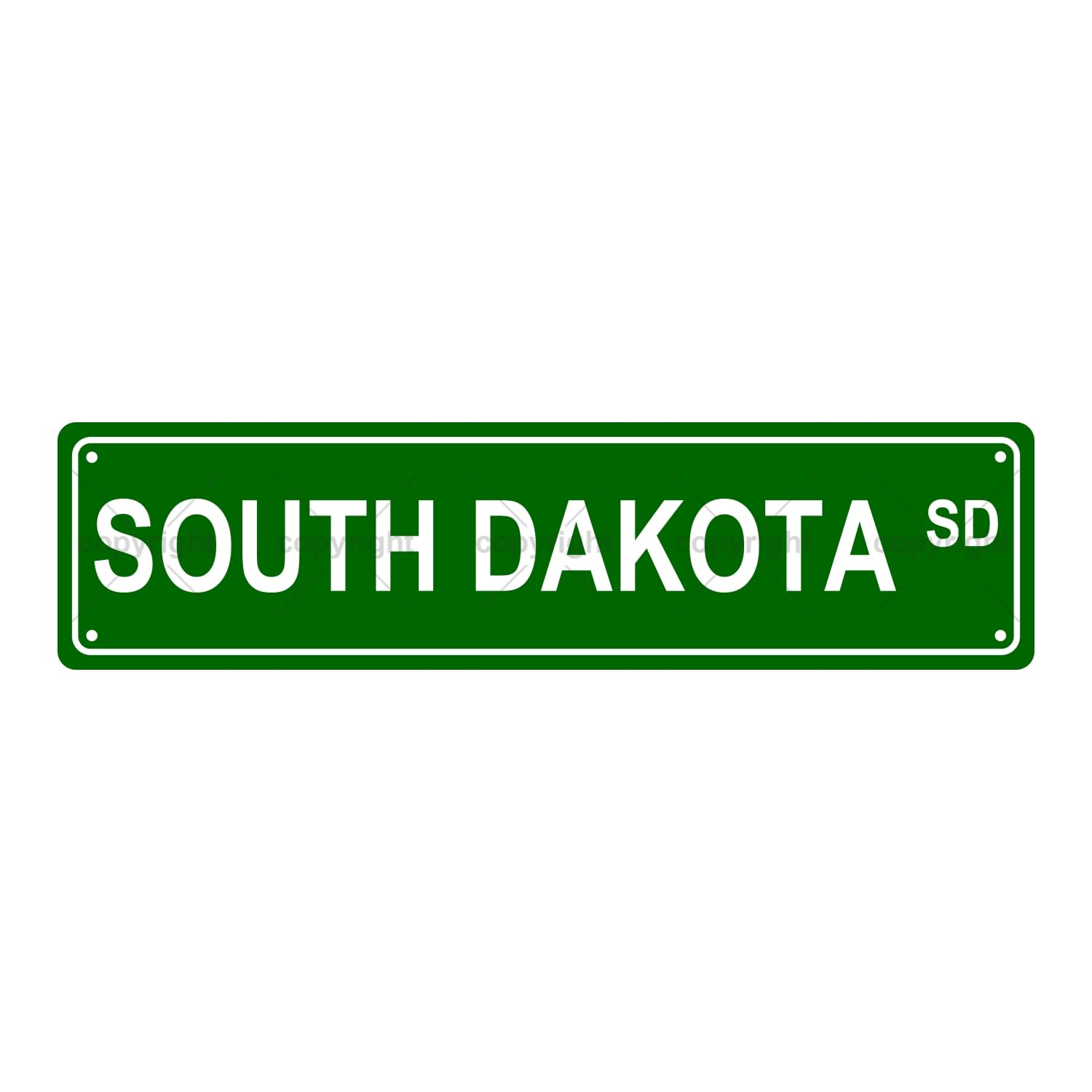 South Dakota Sd American States and Territories Metal Tin Street Sign Bar Cafe Garage Cave Home Room Wall Bathroom Farmhouse Garden Porch Patio Decor,4x16 Inch