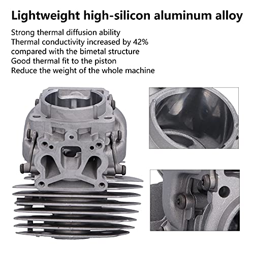 Conjunto de pistões cilíndricos, kit de pistões, potência de surto de liga de alumínio de silicone c